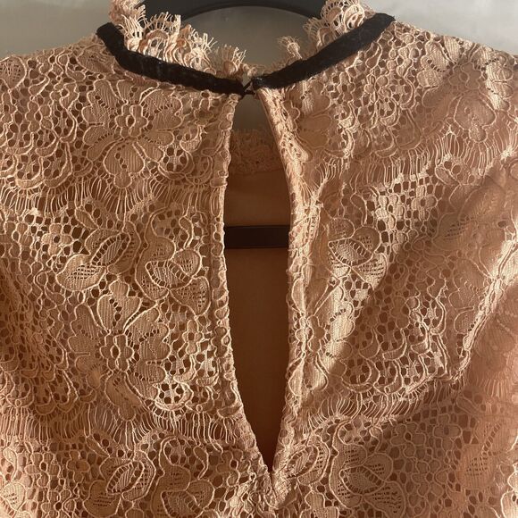 H&M Top Women's 6 Pink Sleeveless Keyhole - Picture 7 of 11